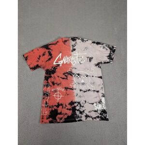 Gnarstic Shirt Mens Medium Red Black Tie Dye Street Addict Graphic Super Radical